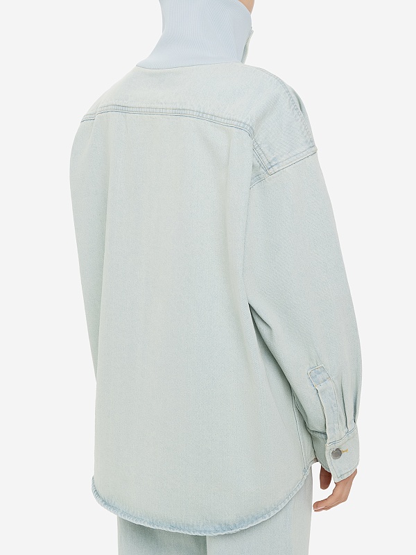 Куртка джинсовая жен Yuzefi YUZRS25-RW-TP01-43 LIGHT BLUE - 4