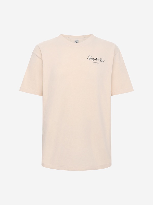 Футболка унисекс Sporty & Rich TO04365232WH37 Ecru - 0